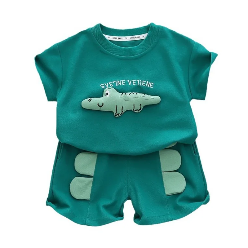 

New Summer Baby Clothes Suit Children Boys Girls Fashion T-Shirt Shorts 2Pcs/Sets Toddler Casual Cotton Costume Kids Tracksuits