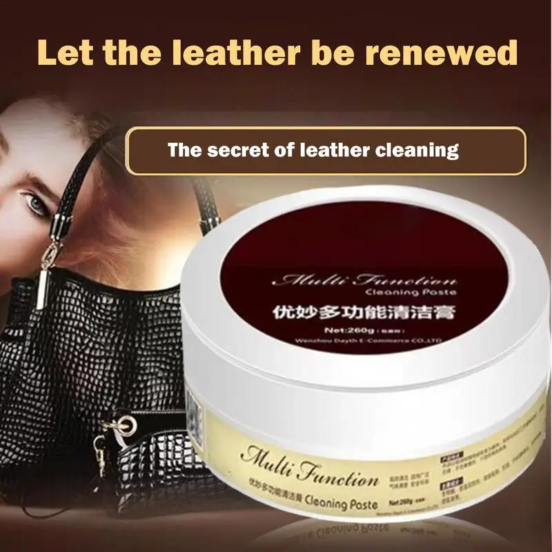 Car Leather Cleaning Natural Stain Removal Multifunctional Cleaner Cream Restore Color Leather Cleaner Powerful Protection Cream