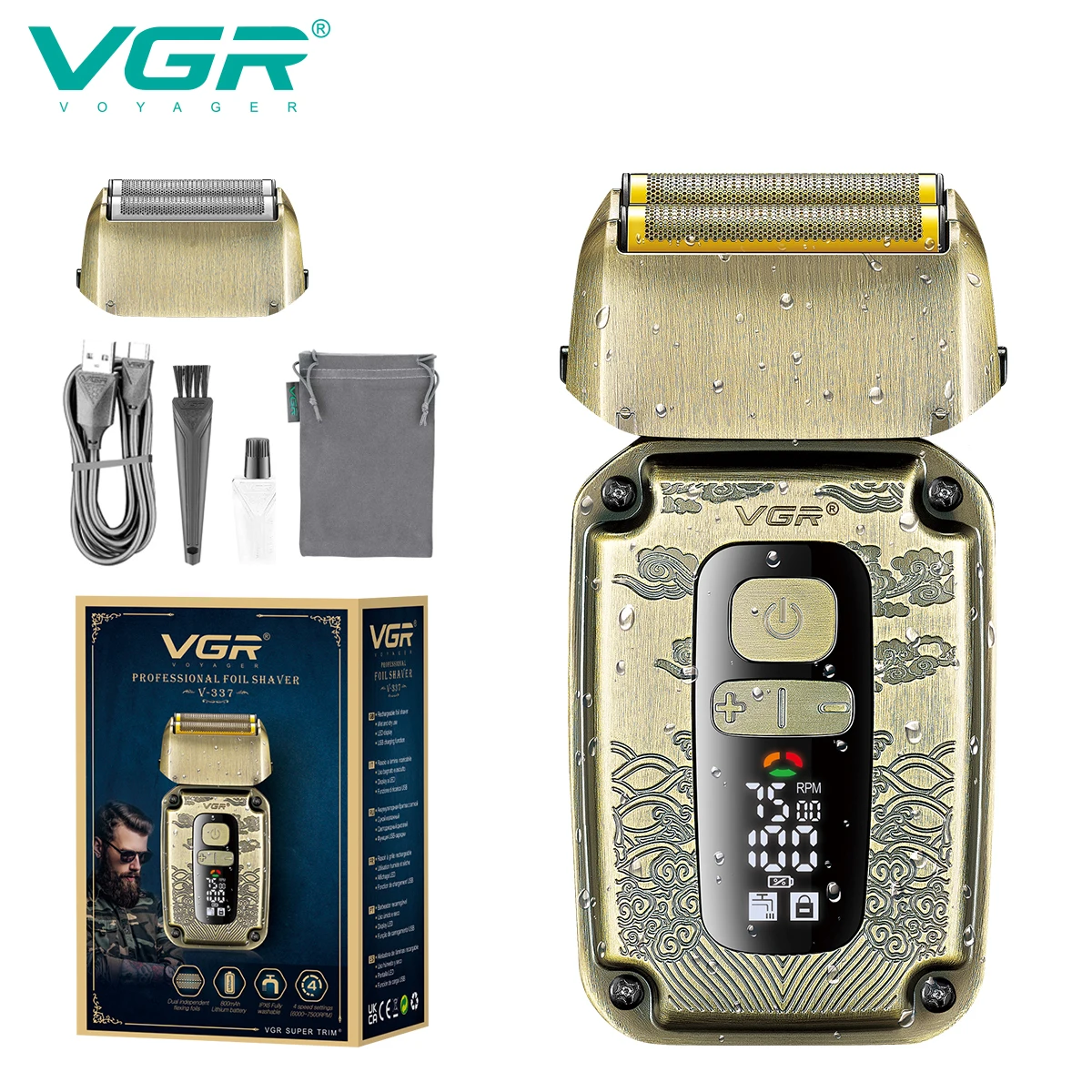 VGR-337 ماكينة حلاقة كهربائية محمولة ماكينة حلاقة...