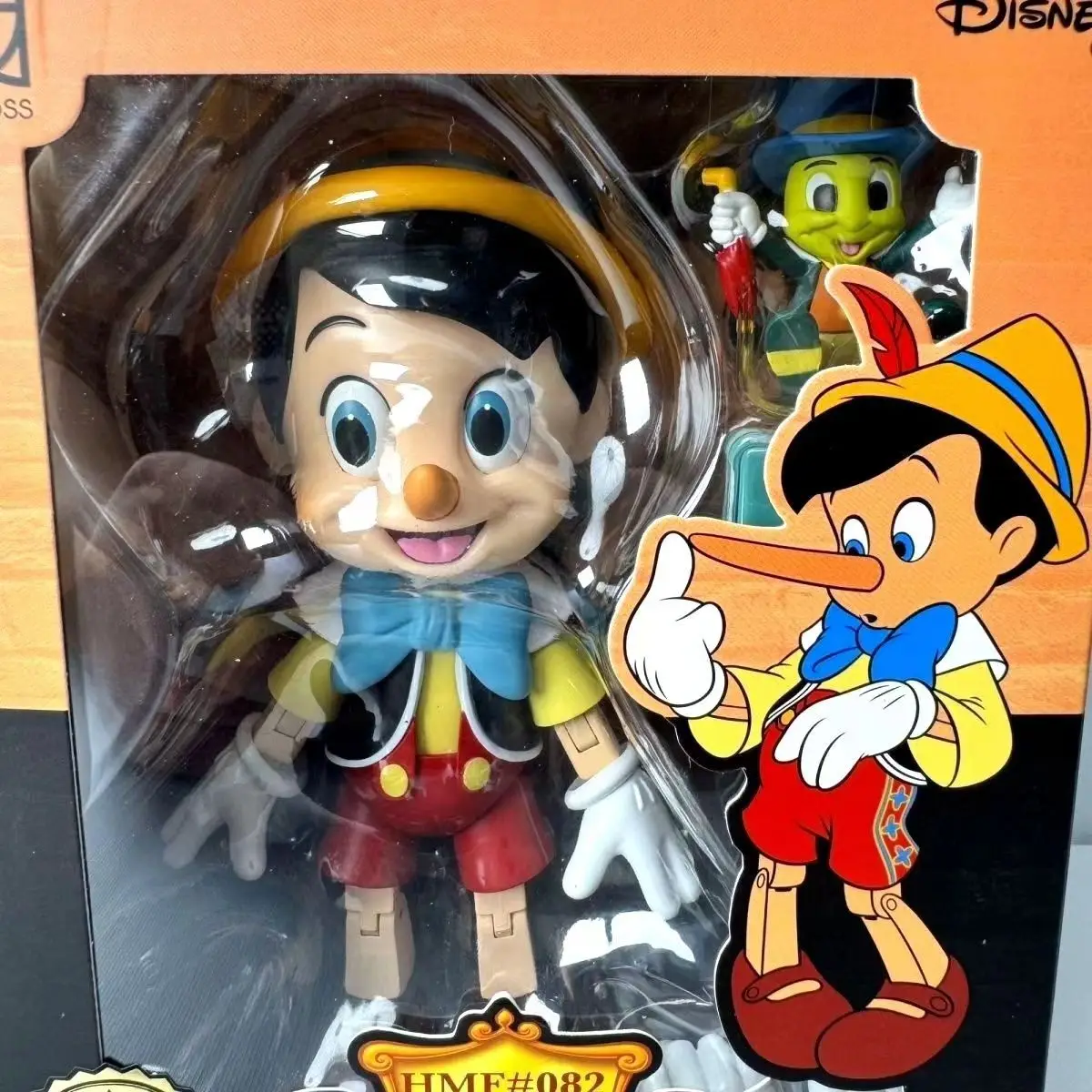 Herocross Pinocchio Puppet Long Nose Boy Straw Hat And Shorts With