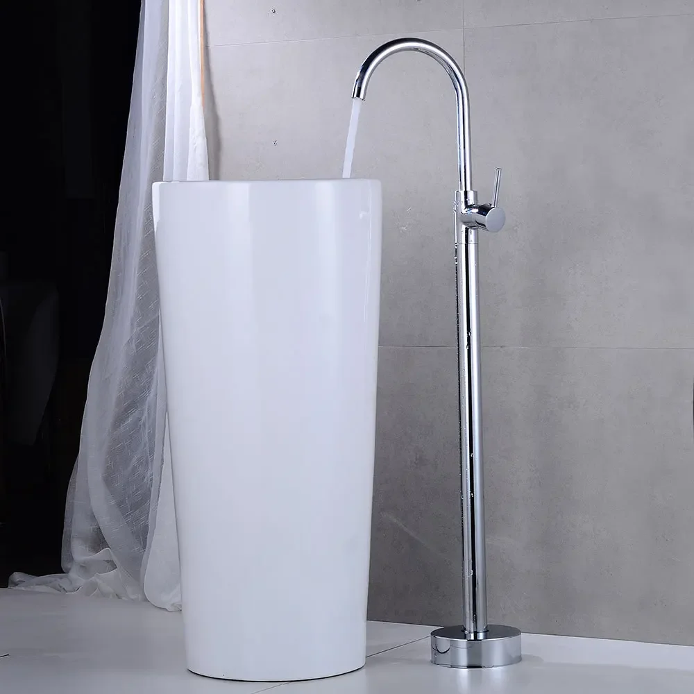 Description Picture 4 of itemBathroom Bathtub Faucet  Free Standing  Gold /Black/Antique/Chrome BathTub Mixer Taps Floor Mounted Bath