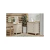 3-Drawer Fully-Assembled Flower Motif Dresser, Nightstand for French Country, Farmhouse，Modern, Rustic Style 6