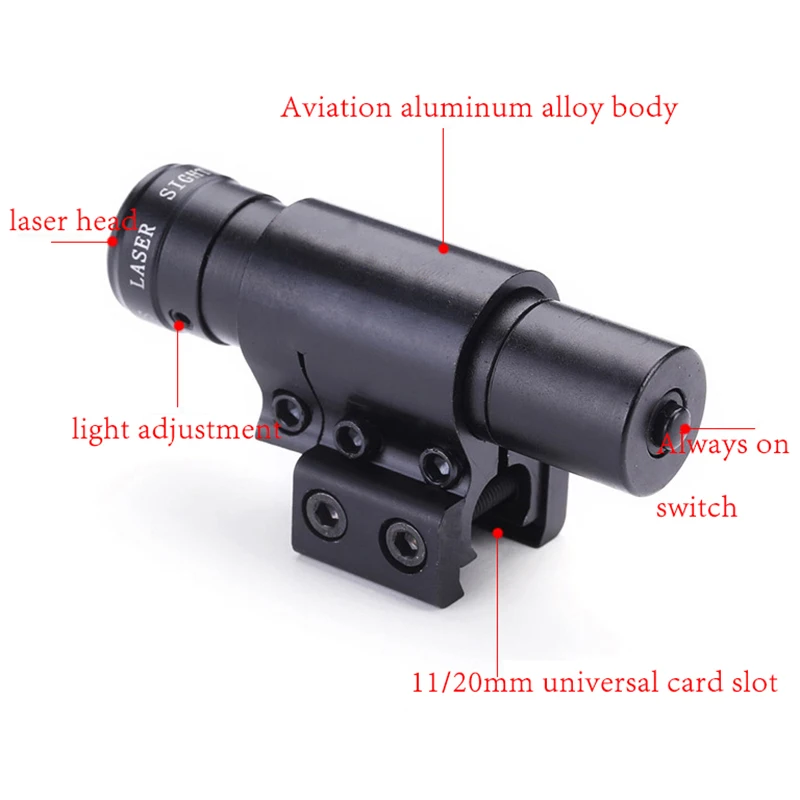 Rifles Red Dot Laser Sights Red Picatinny Rails Pistol Sights Hunting Rechargeable Lasers Calibrated Metal Ar15 Green Dot Laser