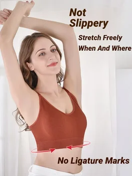 Reggiseni reggiseno sexy senza cuciture per donna Coppa piena Bralette traspirante Reggiseno per dormire senza fili Top sportivo di alta qualità