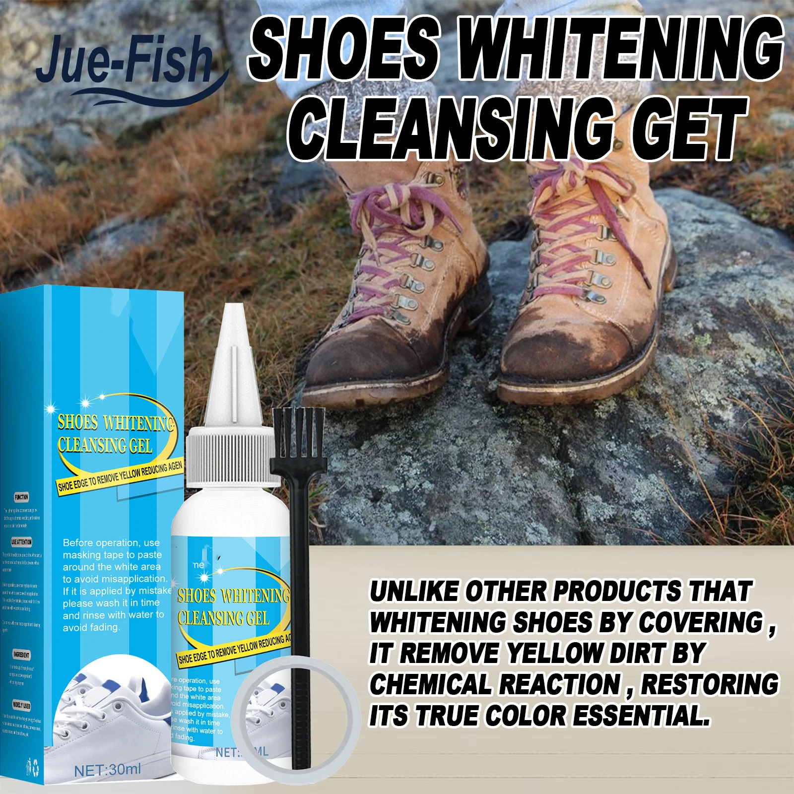 

Shoes Whitening Cleansing Gel Shoe Fast Acting Cleaner Foaming Stain Remover for Shoes Shoes Whitening Cleansing Gel DJA88