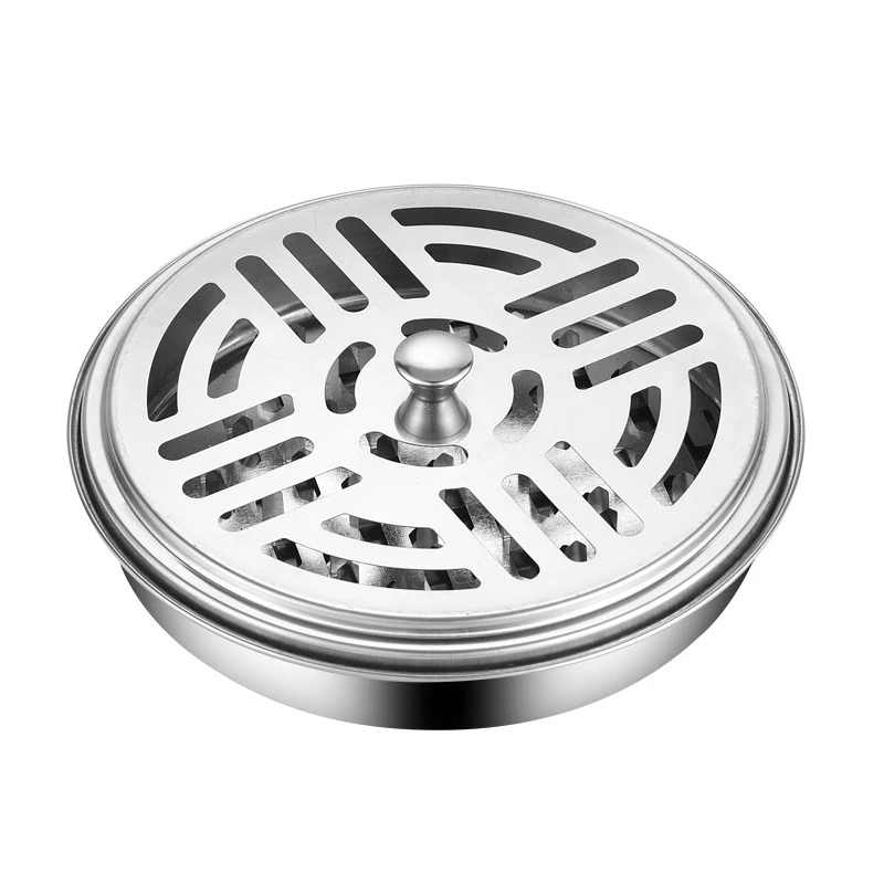 

Portable Mosquito Coil Holder Metal Repellent Rack Incense Coil Tray Storage Box For Hotel Home Decor