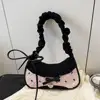 Fashion Grid Women Bag Lace Ribbon Stretchable Shoulder Strap Single Shoulder Underarm Bag Daily Commuting Student Handbag 6 Fashion Grid Women Bag Lace Ribbon Stretchable Shoulder Strap Single Shoulder Underarm Bag Daily Commuting Student Handbag 6
