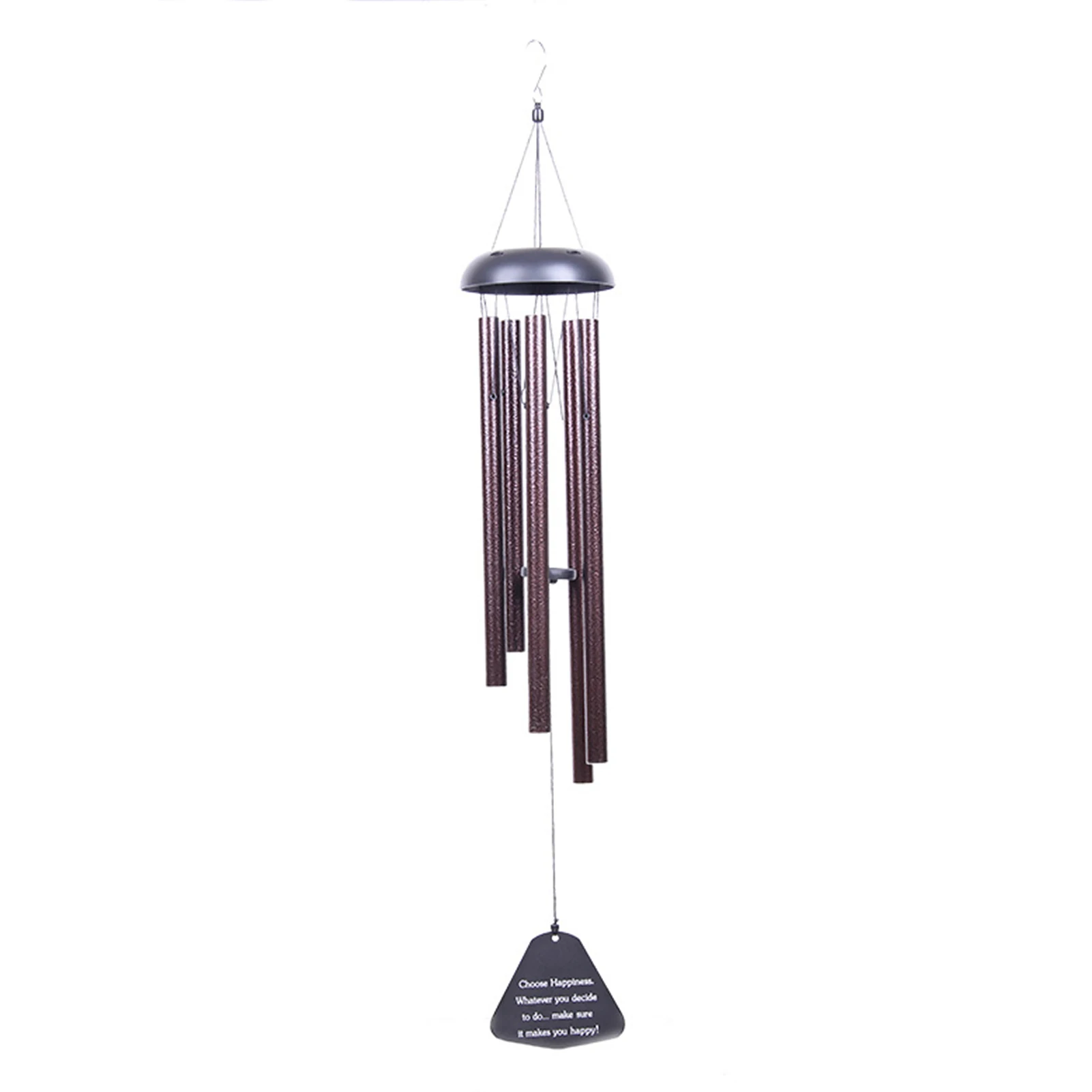 Melodia Rilassante Da 36 Pollici Con Gancio In Metallo 5 Tubi Campanelli Eolici Large Deep Tone Garden Decor Memorial Painty Outdoor Yard Retro