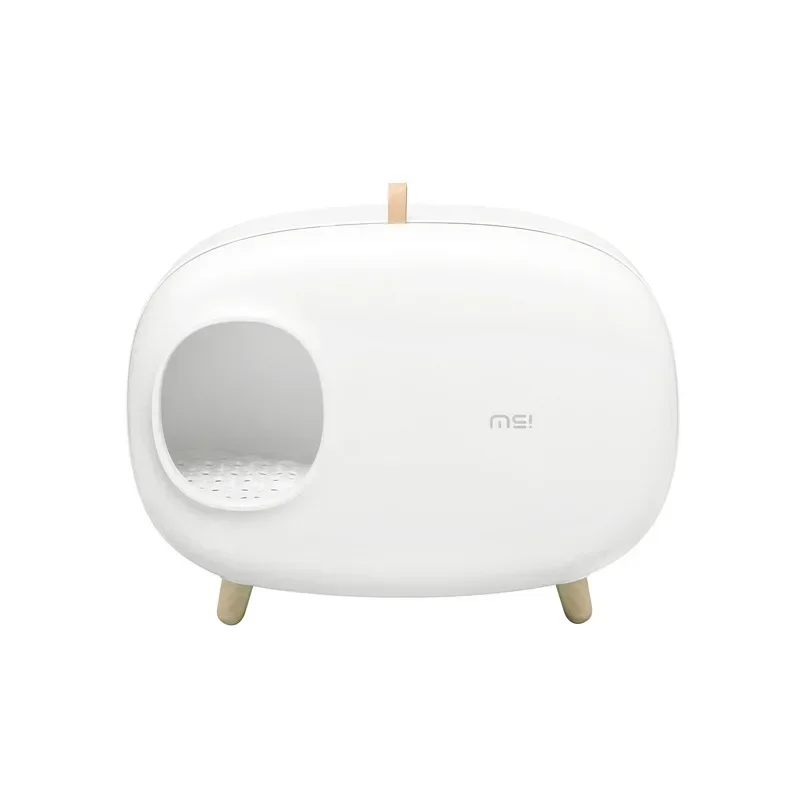 Лоток для котів у формі моті Повністю закритий ящик для котячих лотків Туалет для котів Товари для тварин Однотонні меблі для домашніх тварин