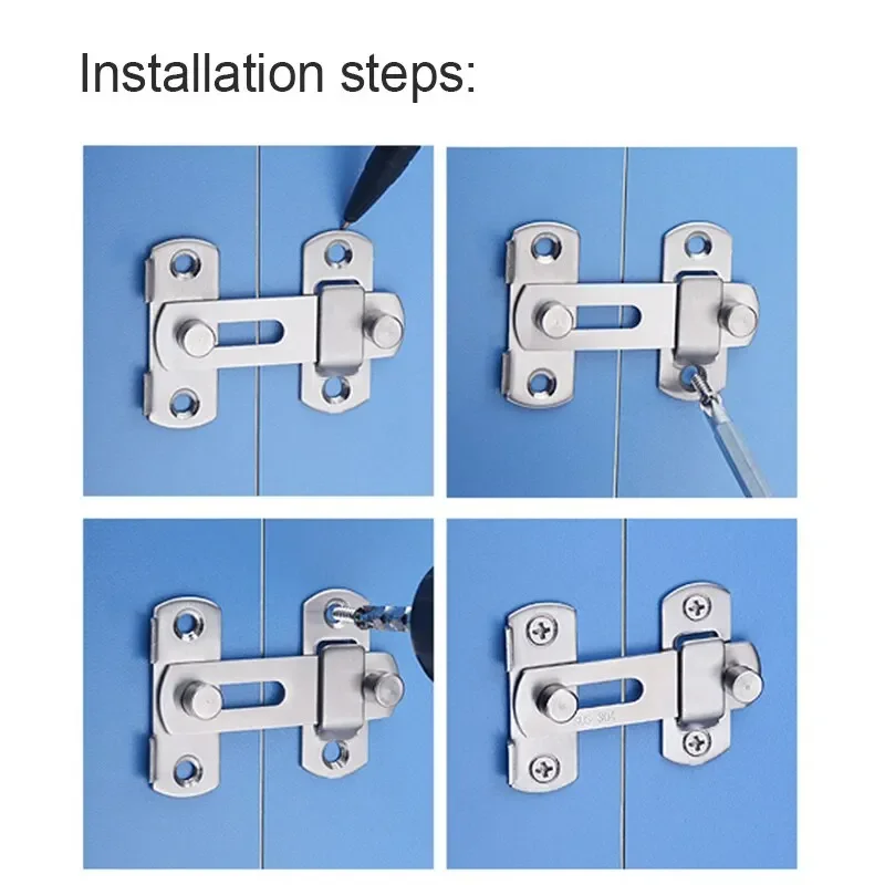 Hot Sliding Barn Door Latch Sliding Right Angle Door Latch Bolt Wine Cooler Closet Window Plug Baby Safety door latch,door bolt