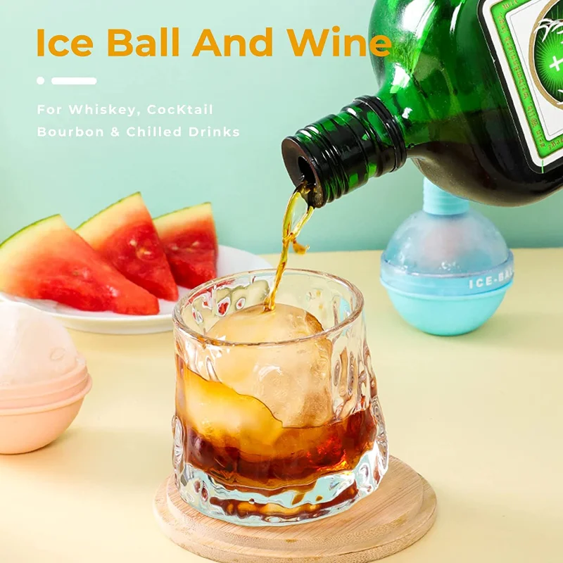 Ice Ball Molds Food Grade Silicone Ice Cube Molds Ice Spheres Ice Ball  Maker Whiskey and Cocktail Ice Cube Molds Kitchen Tool - AliExpress
