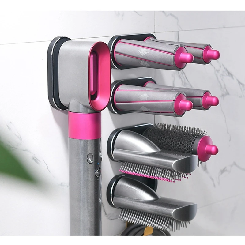 For Dyson Airwrap Wall-mounted Dryer And Hair Curler Storage Rack Hair Care  Tool Storage Box Bathroom Storage Rack - Party Favors - AliExpress