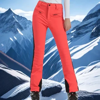 2025 New Ski Pants for Women Waterproof Warm Snow Trousers Outdoor Sport High Elasticity Clothes Winter Alpine Skiing Slim Pants 1