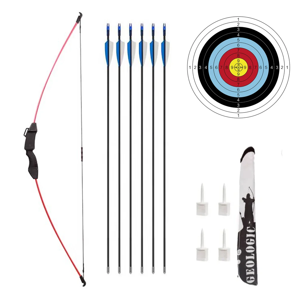Teens Youth Beginner Outdoor Shooting 45inch Bow   for  Practice Longbow Archery Sport 2