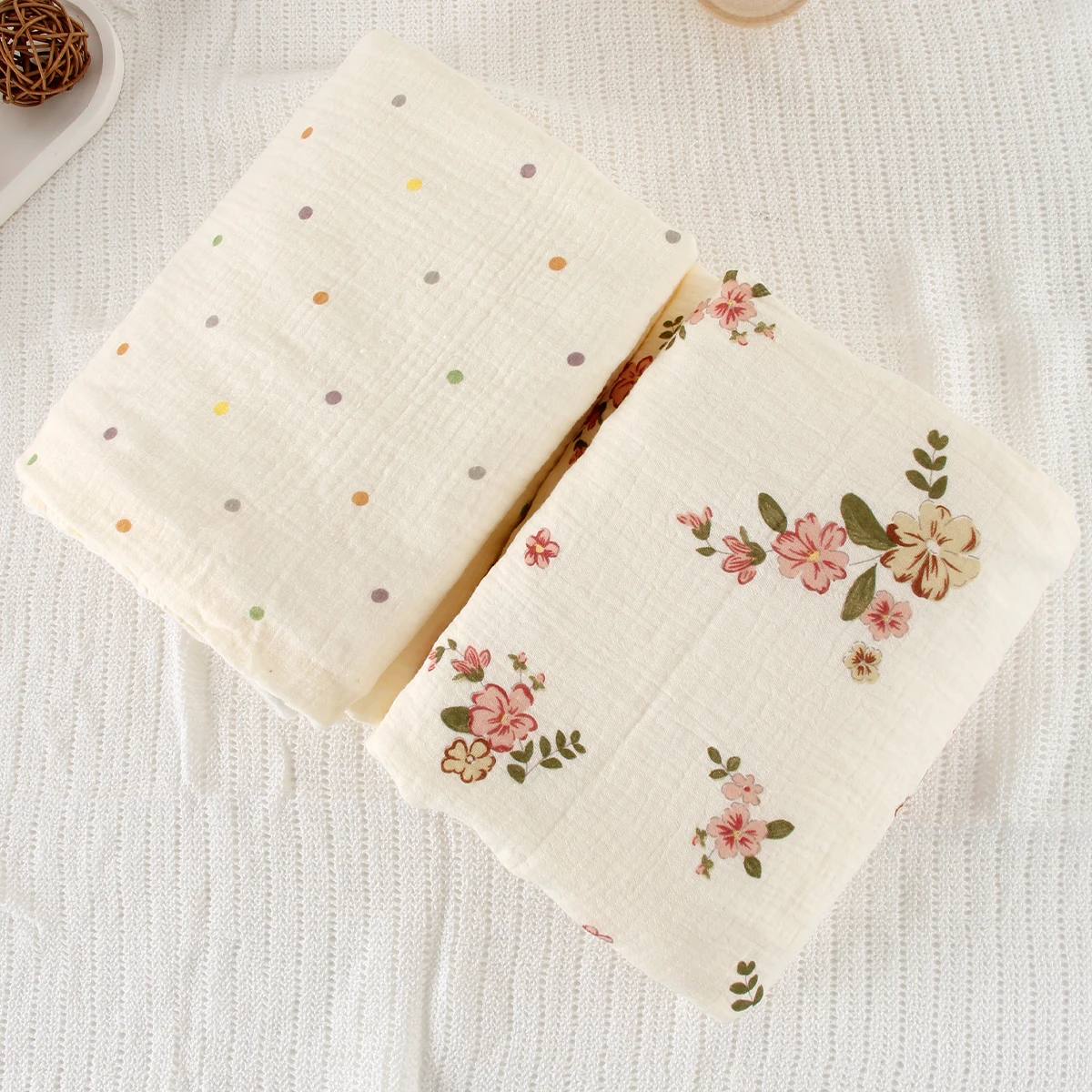 Winter Baby Blanket & Swaddling Newborn Thermal Soft Fleece Blanket Flowers Bedding Cotton Quilt Infant Bedding Swaddle Wrap