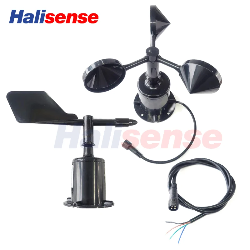 Weather Station 70m/s Weather Station Outdoor 3 Cup Anemometer Sensor Polycarbon Fiber Wind Speed Wind Direction Sensor Output RS485 4-20MA 0-5V
