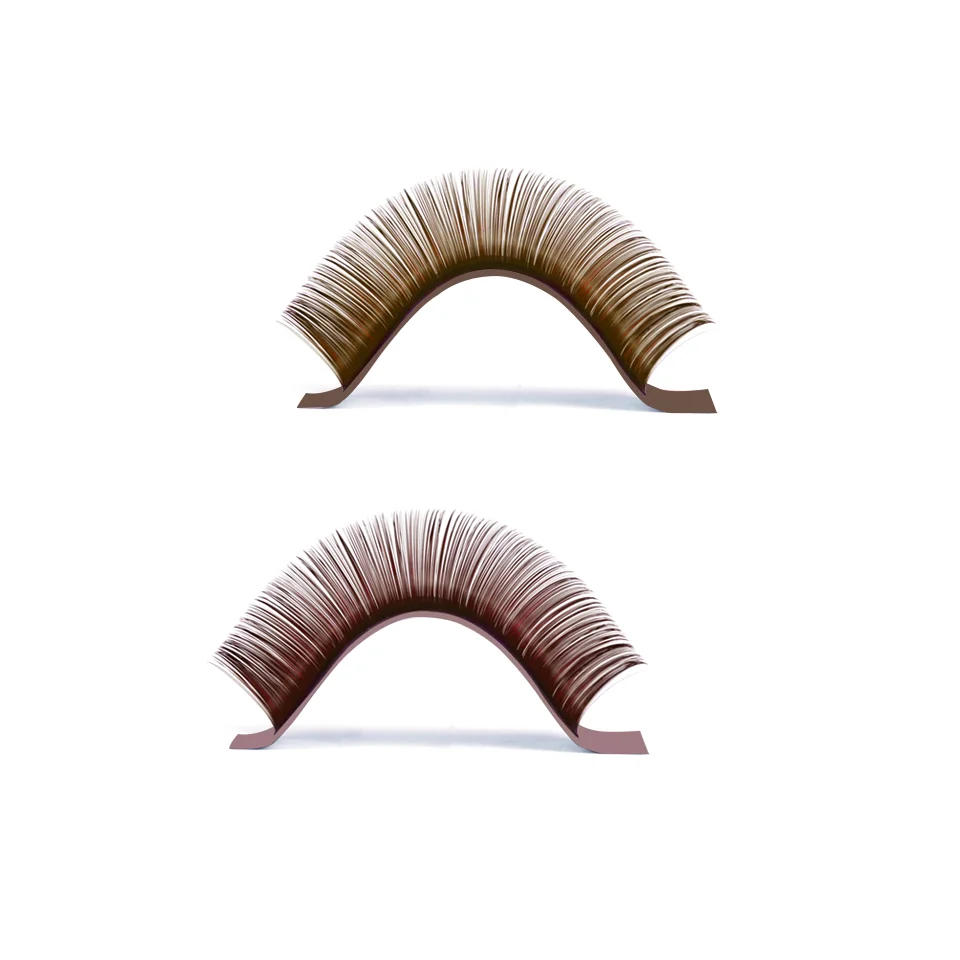 Aguud Neuer Stil 32 Reihen Hell- und Dunkelbraune Wimpernverlängerung 5D Nerz Künstliche Falsche Wimpern Natürliche Koreanische PBT-Wimpern Make-up – Detail 6