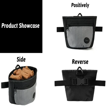 Magnetic opening Dogs Training Pack Pouch Food Bag Pocket Snack Reward Waist Bag Outdoor Feeder Puppy Portable Dog Training Ba 4