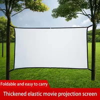 Thinyo Foldable portable extended sidebands for indoor and outdoor use polyester soft projection screen 60 72 84 100 120 150inch - Image 4