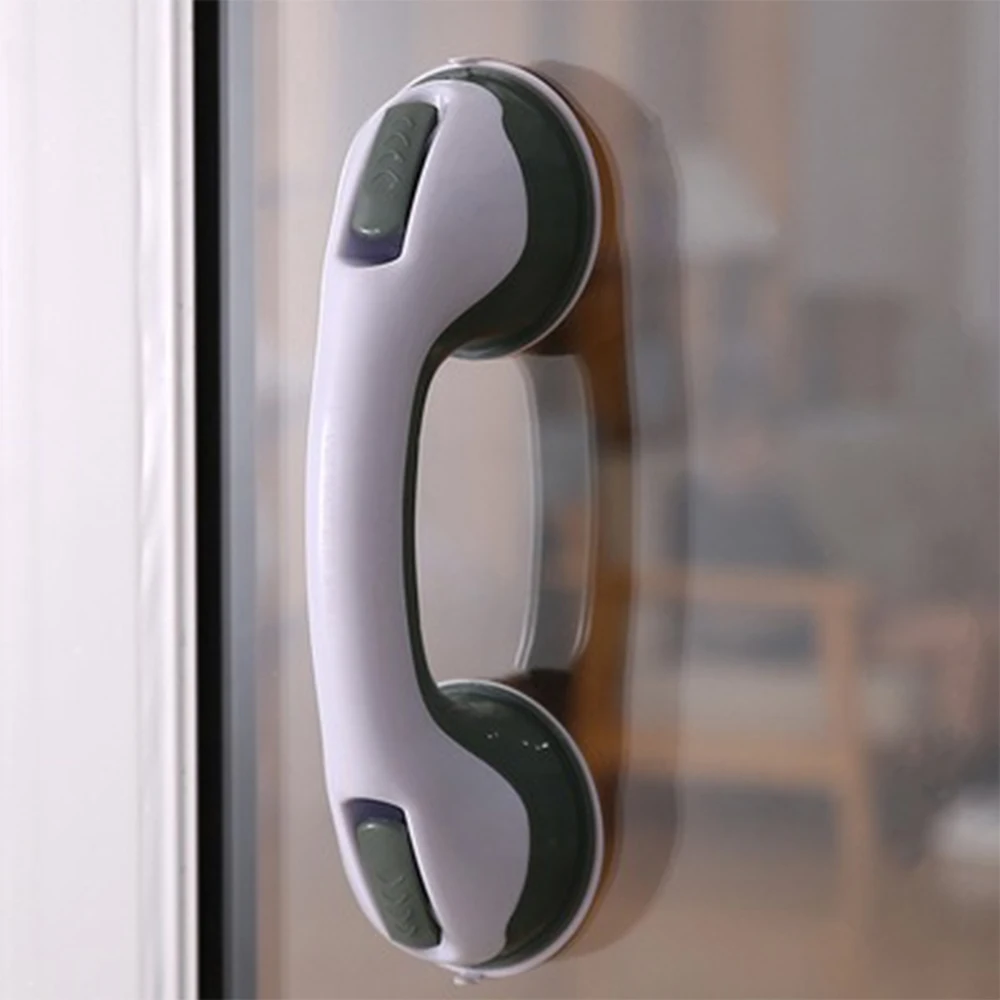 Bathroom armrest suction cup large glass door and window sliding door plastic suction cup non punching and scratch free handle shower grab bar