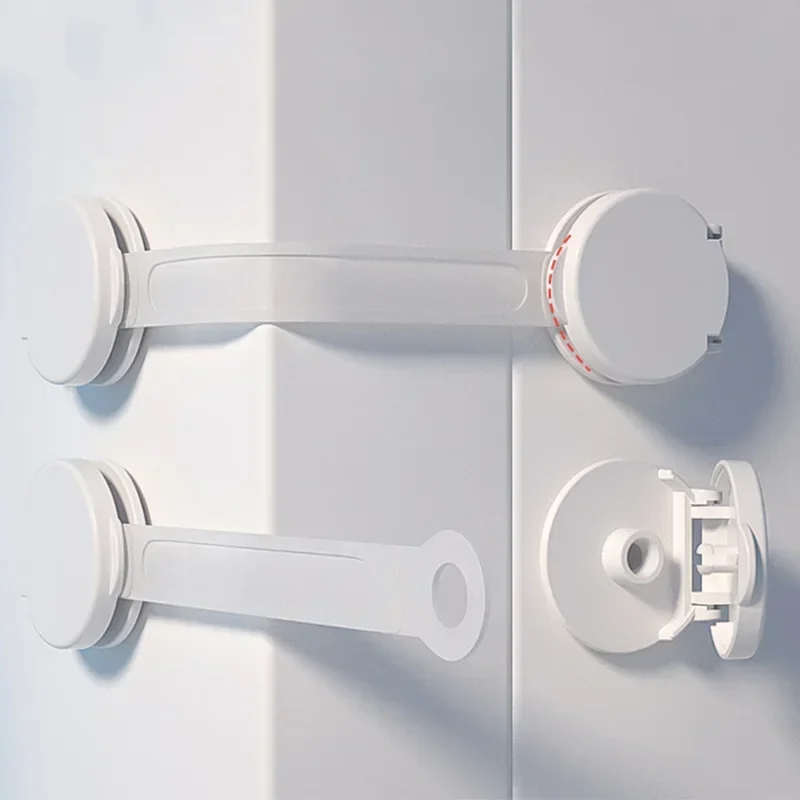 Safety Lock 5Pcs/lot Security Protection Home Baby Safety Multifunction Drawer Lock Child Protect Toilet Refrigerator Lock Door Buckle