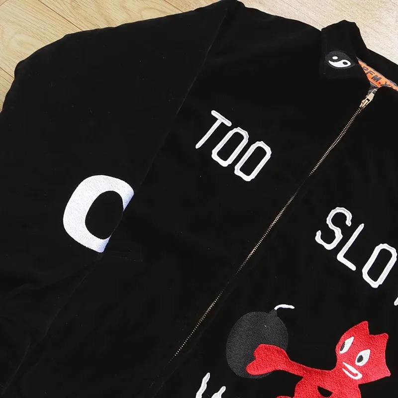 2024 CPFM too slow souvenir jacket Suede embroidery heavy-duty souvenir jacket WY1015 3