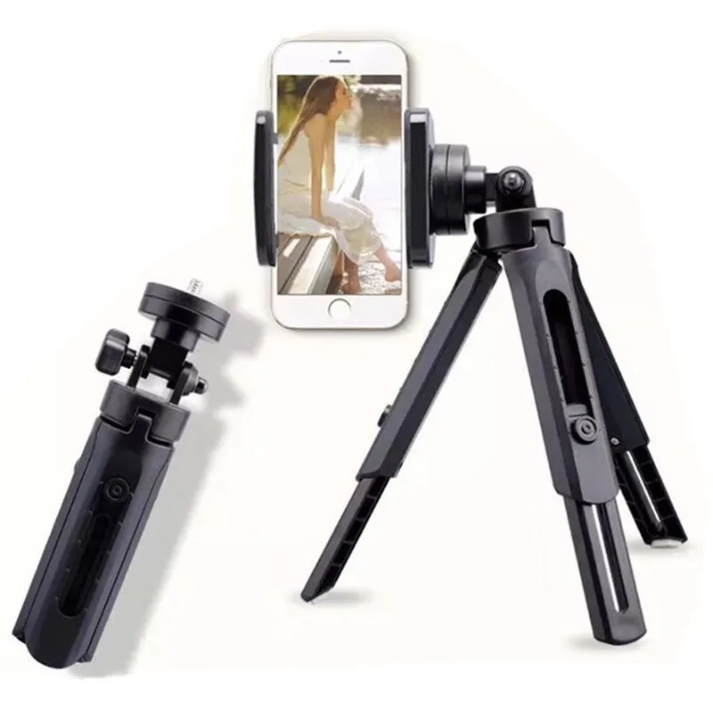 Mini Desktop Telescopic Tripod Mobile Phone Mount for Shooting camera mount camera tripod mount photography tripod phone tripod mount phone tripod flexible phone tripod extendable tripod metal mini tripod stand mini ball head tripod mount mini tripod metal tripod tripod screw mount adapter tripod foot pad