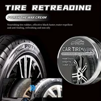 Car Tire Gloss Hub Refurbishment Gloss Restoration Gloss Auto Tire Brightener Tire Hub Cleaner Tire Protect Maintenance Wax 1