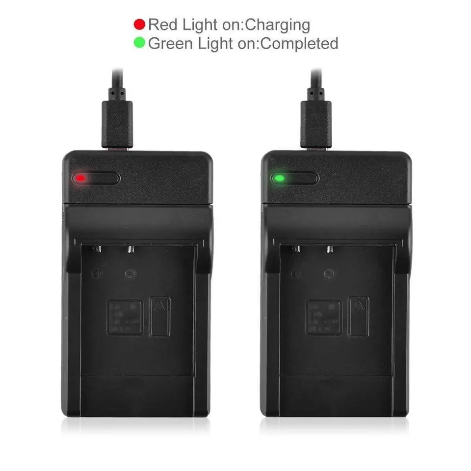 Replacement Battery & Charger For JVC Everio Camcorders - Compatible With BN-VG107 Series