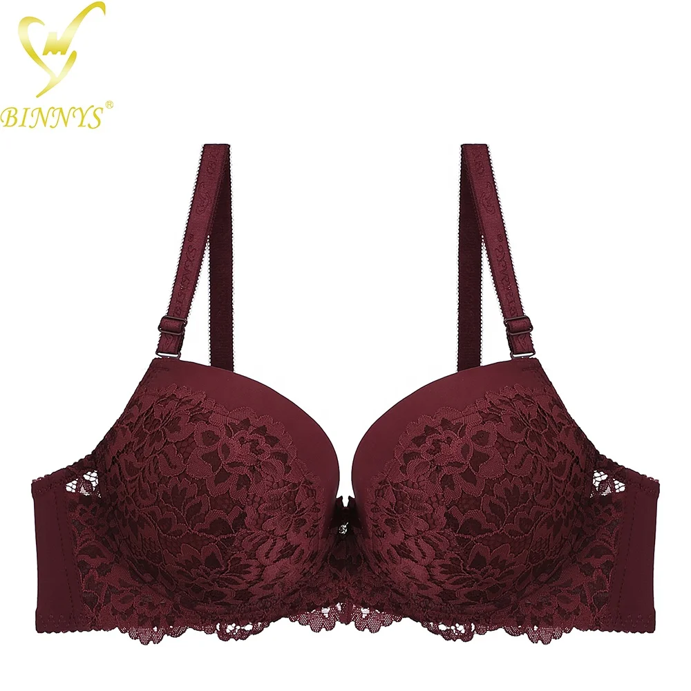 

BINNYS D Cup Women's Sexy Strapless Thin Cup Nylon Bra Plus Size Breathable Lace Underwire Women Bra