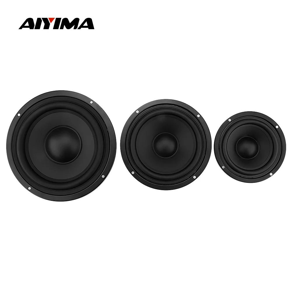 AIYIMA 2Pcs Speaker Bass Radiator Passive Radiator 4 5 6.5 Inch Bass Vibration Membrane Woofer Speaker Accessories Parts