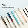 M&G 10-Pack 0.5mm Black Press-to-Write Ballpoint Pen Refills - Quick-Drying, Full Needlepoint, Four-Channel Ink Feed System 5