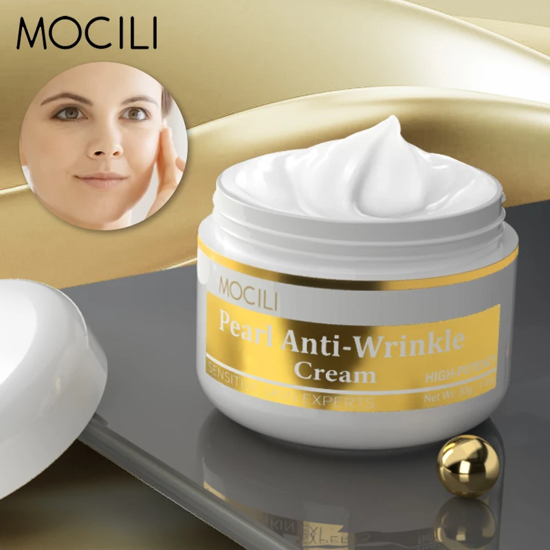 Pearl Powder Cream Anti-Aging Improves Relaxation Light Lines Firming Lifting Moisturizing Nourishing Facial Beauty Care 30g