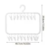 Clothes Hanger for Drying Socks with Sturdy Material Double Layer Clothes Hangers Suitable for Keep Closet Neat and Organized 5