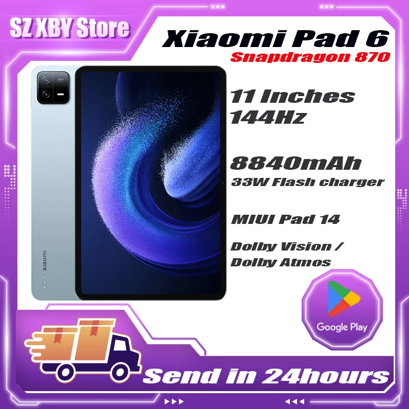 Xiaomi Tablet Xiaomi Pad 6 Mi Pad 6 Android Snapdragon 870 Processor 11inch  2.8K Ultra 8+128GB 8840mAh Battery 33W Fast Charge - AliExpress