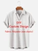 Customized Men's Shirts Summer Hawaiian Short Sleeve Women 3D Custom Design Tops T-shirt Factory Outlet Long Sleeve Shirt 2