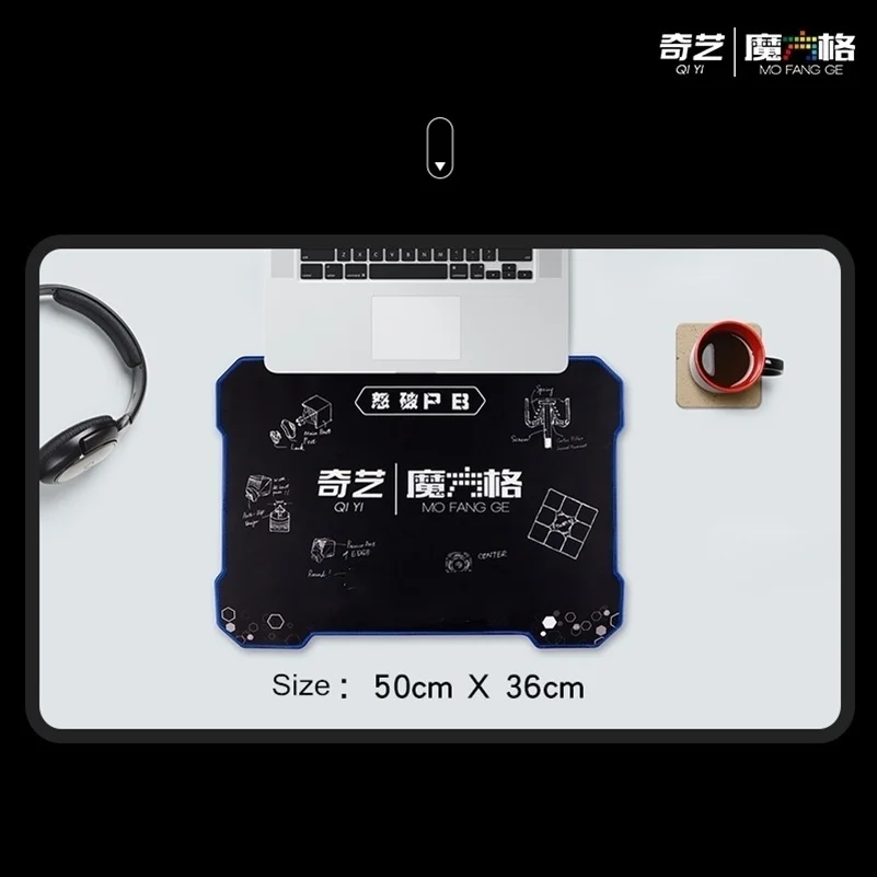 【Upgrade Your Style】 Qiyi Cube Pad Mat Qiyi Timer Qiyi Cube Multifunctiona Bag Speed Cube Training Pad For Cube Flying Cup Mouse Table Mat Qiyi Bag.