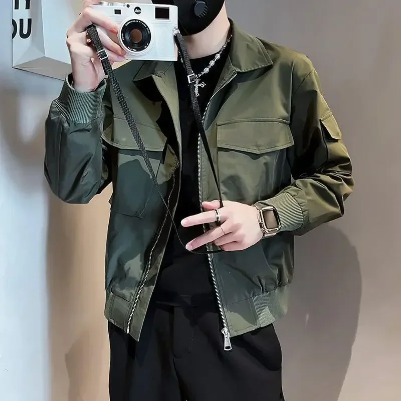 thumbnail image 1 of Abrigos masculinos de moda nuevos en primavera y otoño Chaquetas para hombre Oferta de ropa barata Ropa casual elegante Moda 2024 Joker Estética, 1 of 5
