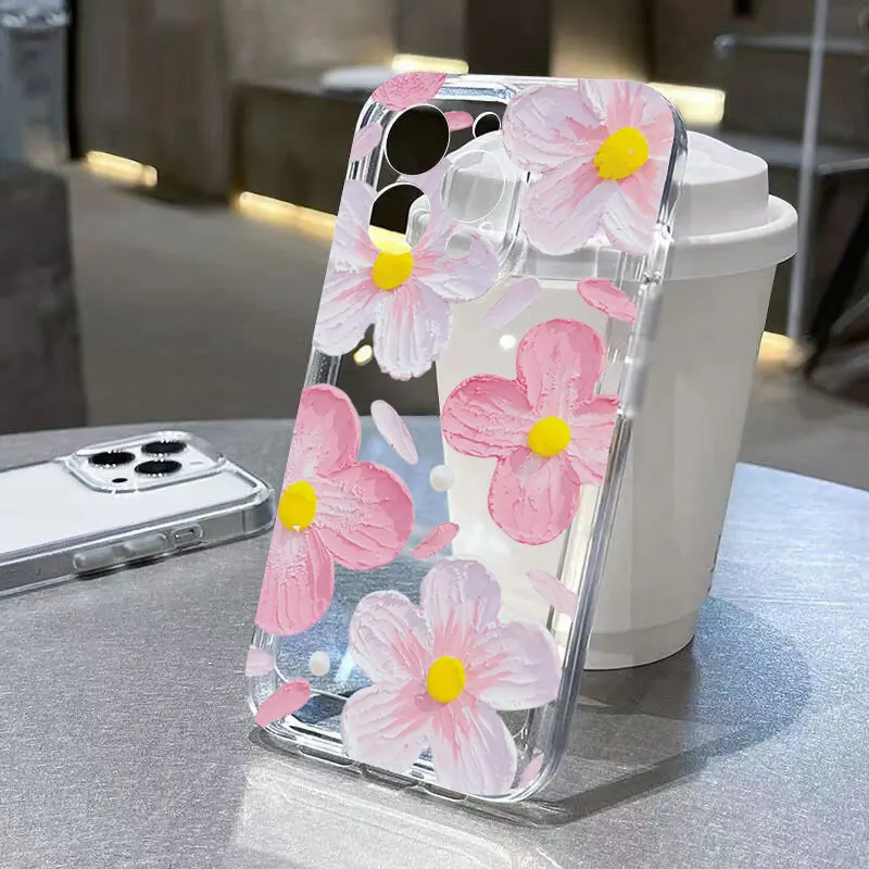 Fashionable Daisy Flower Phone Case Cover