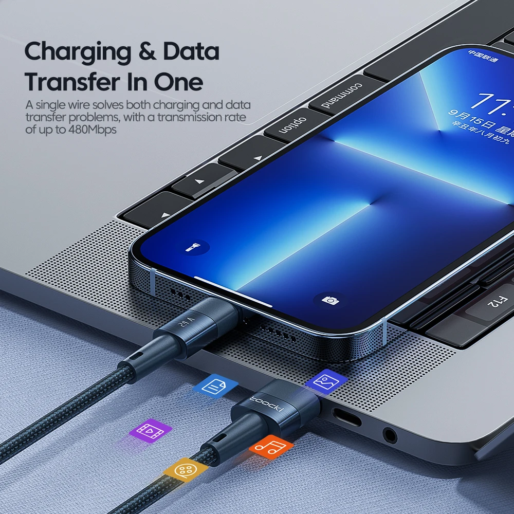 รูปสินค้า สายชาร์จ USB 2.4A เร็วแรงสำหรับ iPhone & iPad