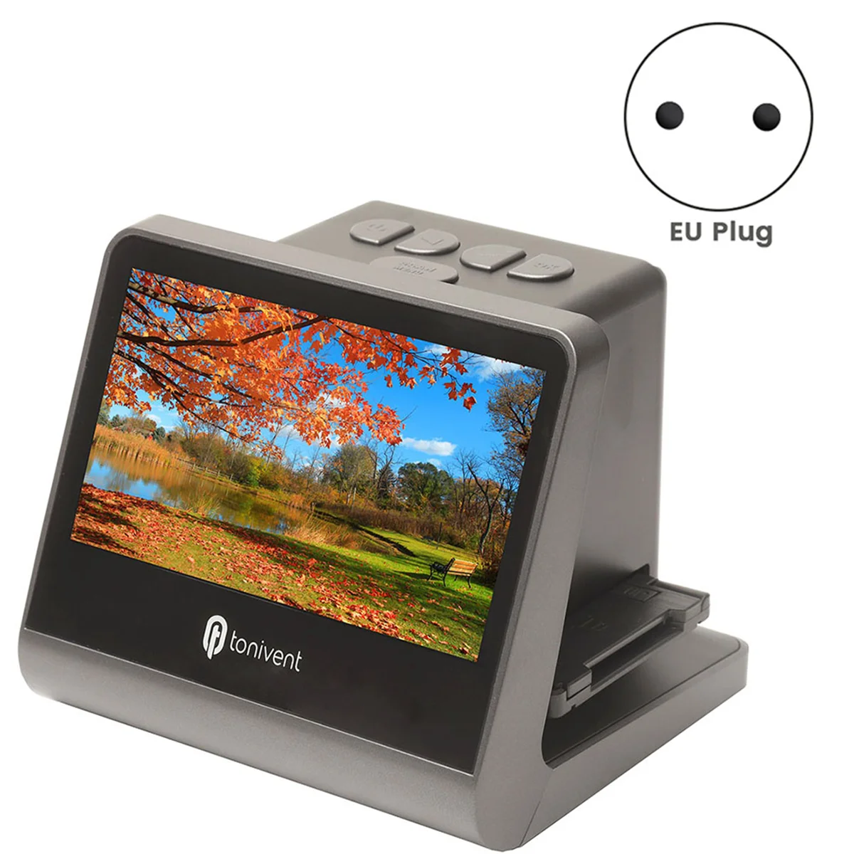 

TONIVENT 24MP/48MP Negative Film Slider Scanner 8 Film Converter 5 Inch LCD Screen Photo Digital Image Viewer-EU Plug