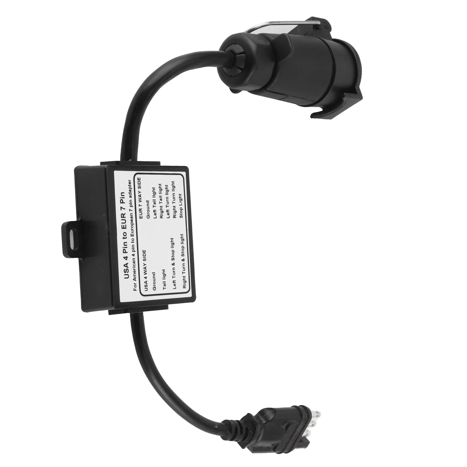Anhänger anschluss Licht konverter USA 4-polig zu eur 7-polig Adapter Stopp/Bremse trennen Anhänger Stecker – Detail 10