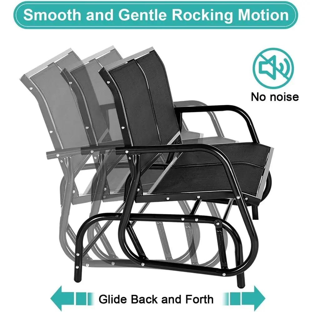 2-Person Patio Glider Bench 4