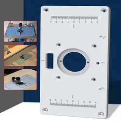 Aluminium Router Table Insert Plate Multifunctional Router Table Wood Router Insert Plate Trimmer Models Engraving Machine