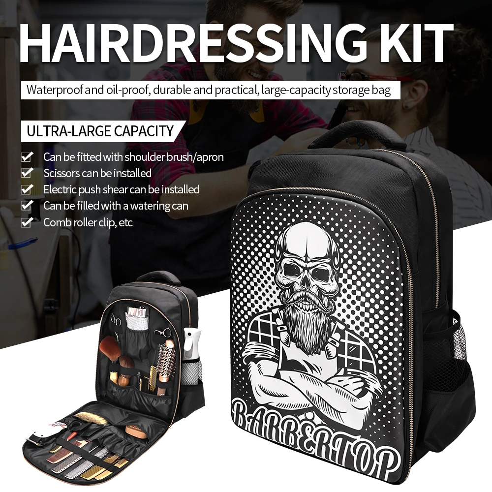 Barbershop Haircutting Shoulder Bag Hairdresser Portable Travel Bags Large Capacity Backpack Professional Styling Accessories