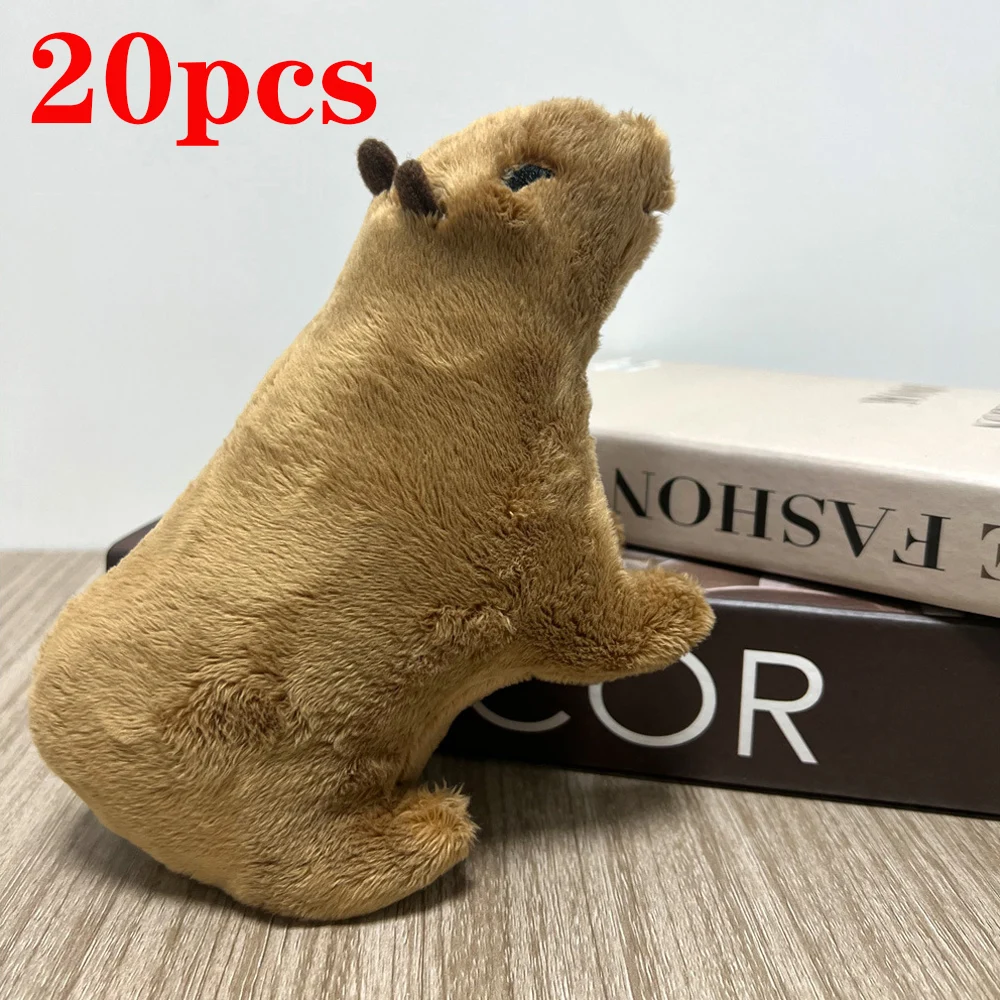 

Игрушка мягкая плюшевая капибара 20 шт., имитация флуфти, мягкая кукла в реальной жизни, кукла-капибара, детские игрушки, плюшевый Рождественский подарок