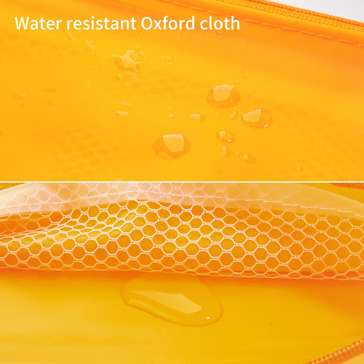 Nylon-Papiertasche mit großer Kapazität, Schreibwarenzubehör für die Schule, doppelter Mesh-Bleistiftbeutel, Ordner für Akten-Kosmetiktasche – Detail 3