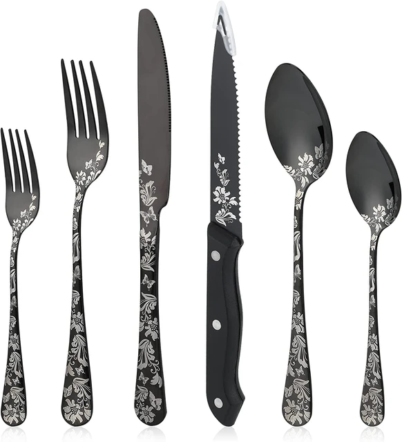 Black Silverware & Flatware