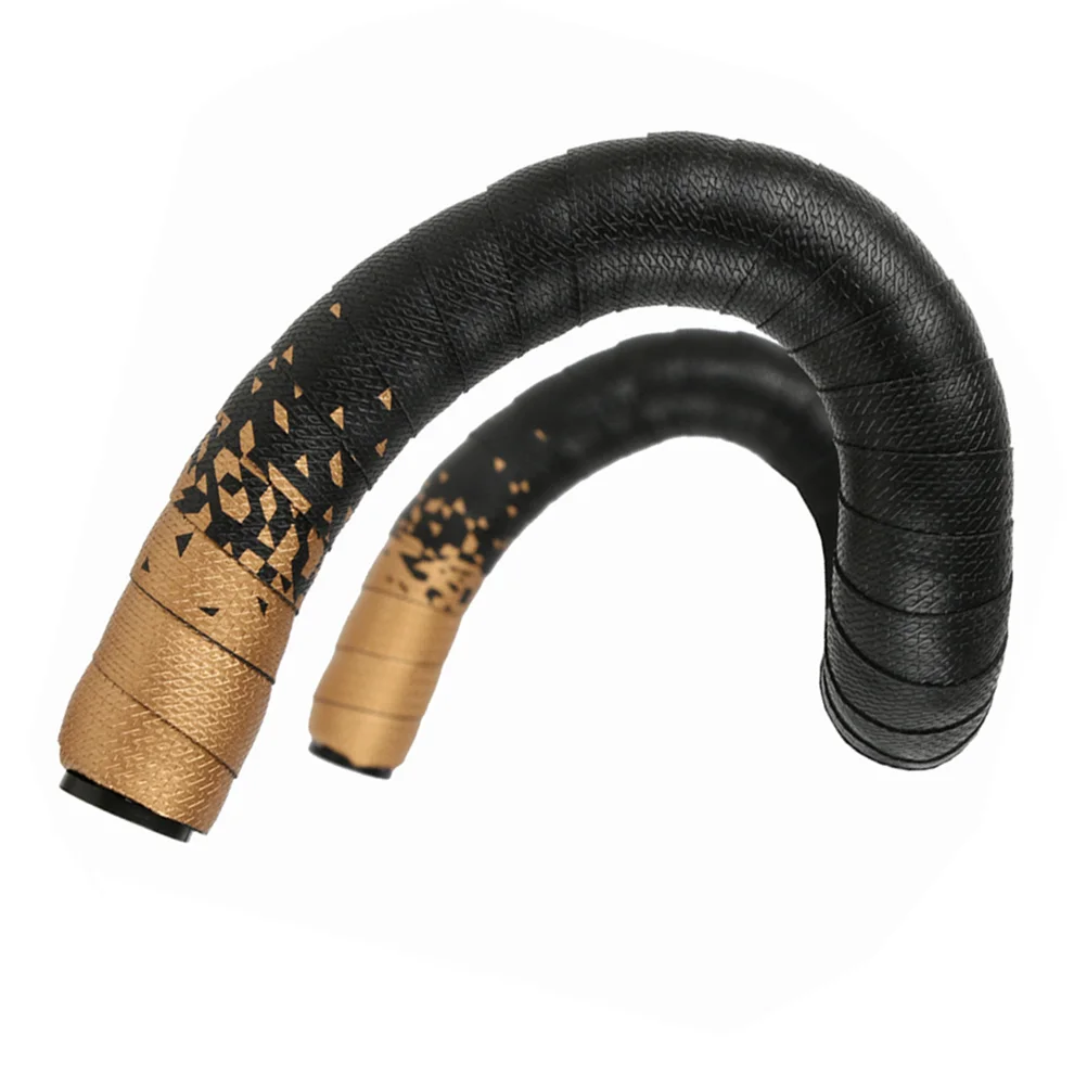 

1 Pair Road Handlebar Tape Breathable Cycling Handle Belt Bike Handlebar Tape (Golden)