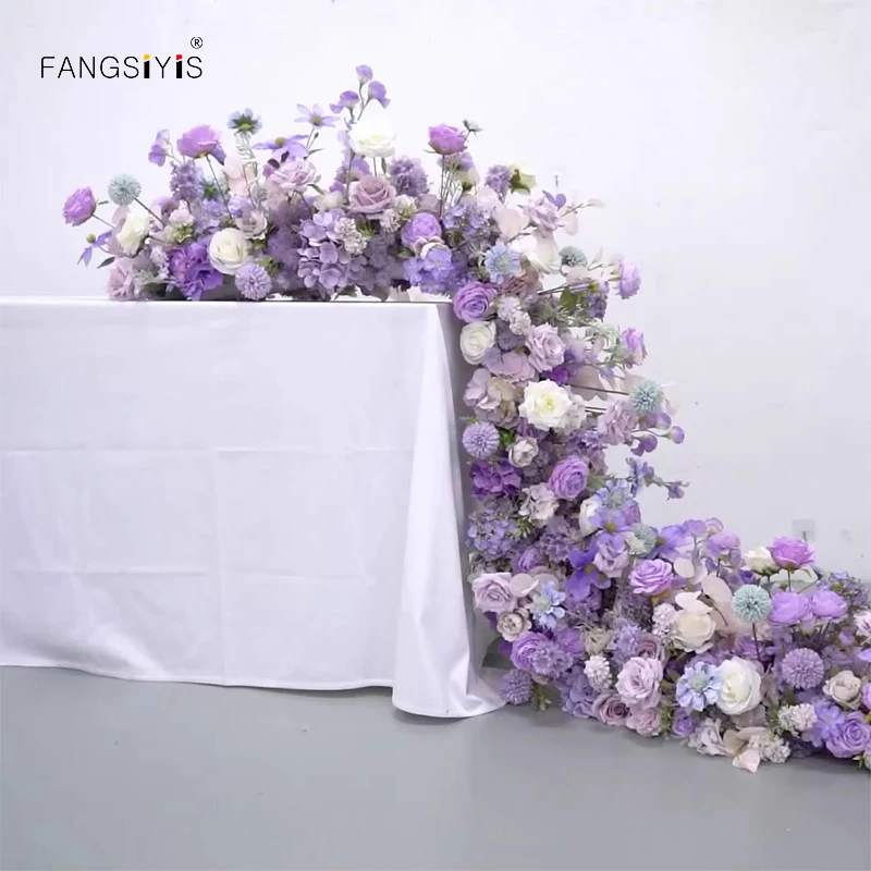 Ensemble floral Allstate de 2 figurines topiaires macaron violet
